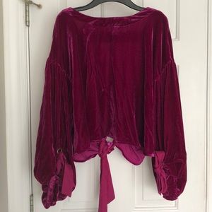 Free People Velvet Top